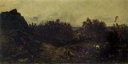 Theodore Rousseau View on the Outskirts of Granville oil painting reproduction